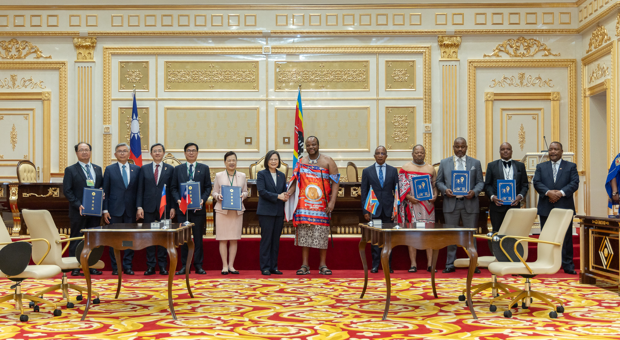 The twinning witnessed by President Tsai and King Mswati III