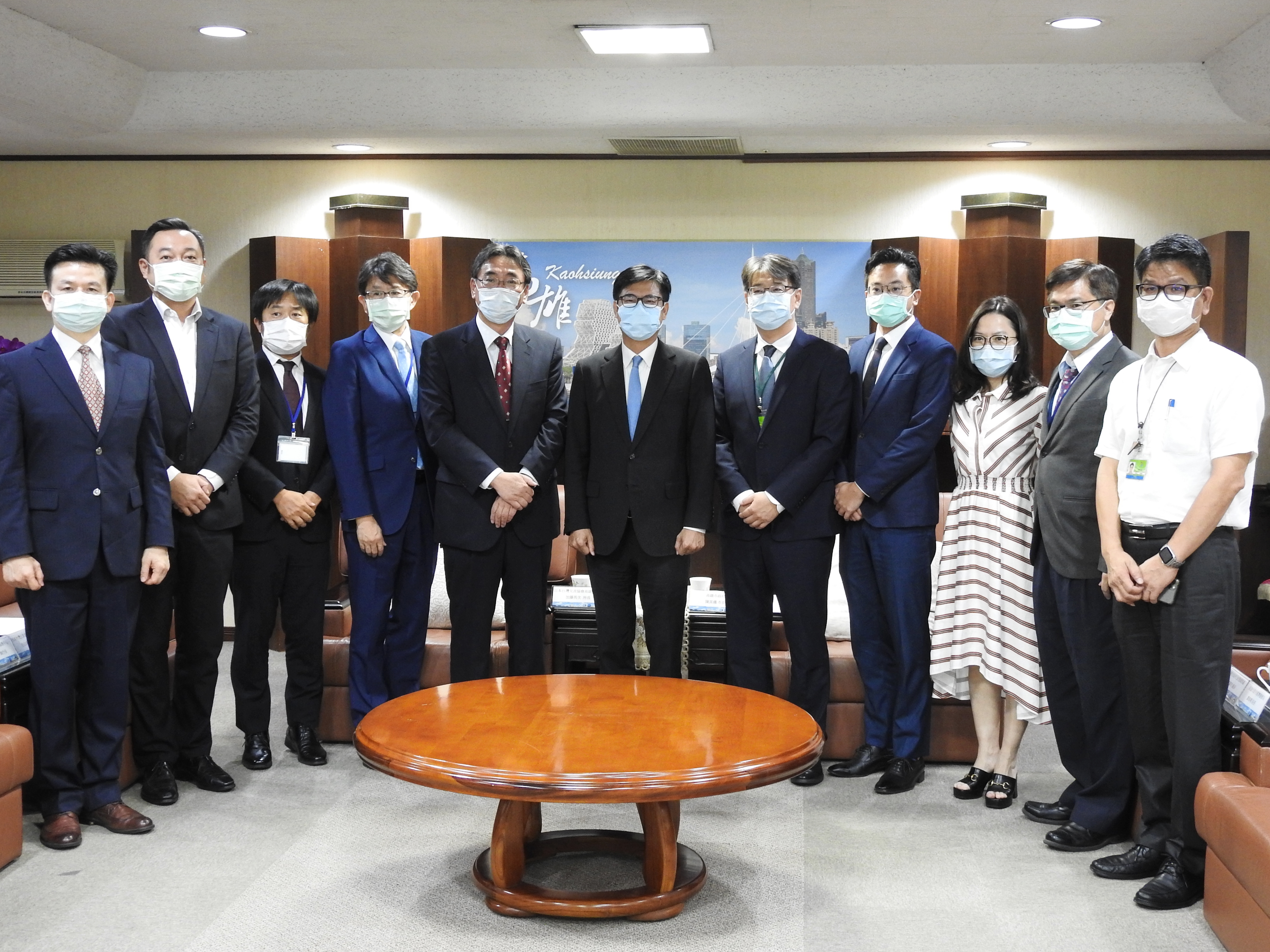陳其邁市長承諾將以兩年拚四年的速度，在疫情趨緩後加速與日本間的各項合作。